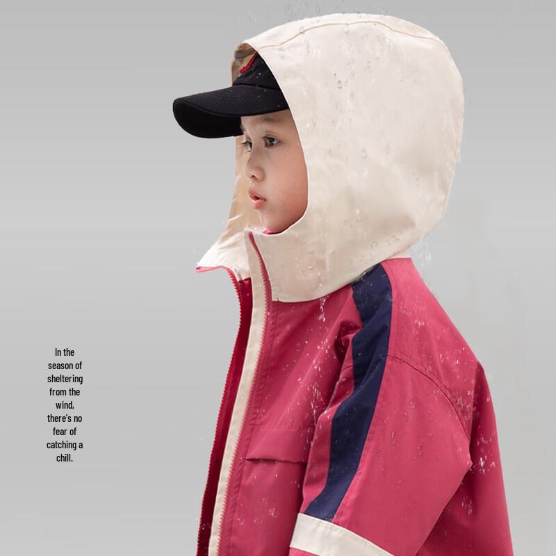 Tutuxiaoxiang Kids' Hooded Windproof & Waterproof Outdoor Jacket