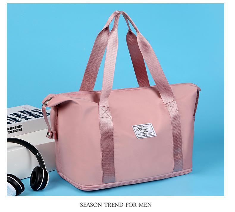Women's Large Waterproof Travel Bag with Dry/Wet Separation, Expandable Storage, Ideal for Fitness, Swimming, Business Trips