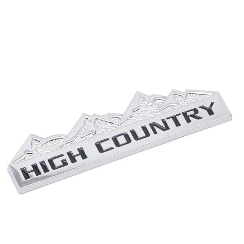 High Country Off-Road Logo Metal Emblem for Chevrolet, Jeep, Dodge, Ford