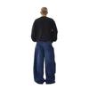 Vintage American Style Baggy Jeans Men Women Loose Fit Hip Hop Embroidery Wide Leg Denim Pants