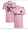 Versione tailandese della seconda maglia da calcio club Sa nazionale ospite e ospite maglia da calcio cavallo manica corta maglia Messi tifosi uomo