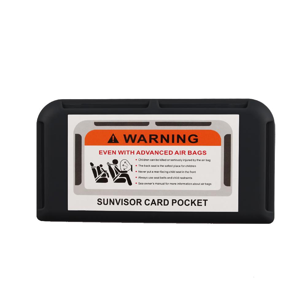 Car Sun Visor Card Clip Sunglasses Storage Box Magic Tape Clip Universal Auto Truck Internal Card Holder Sunshade Accessories