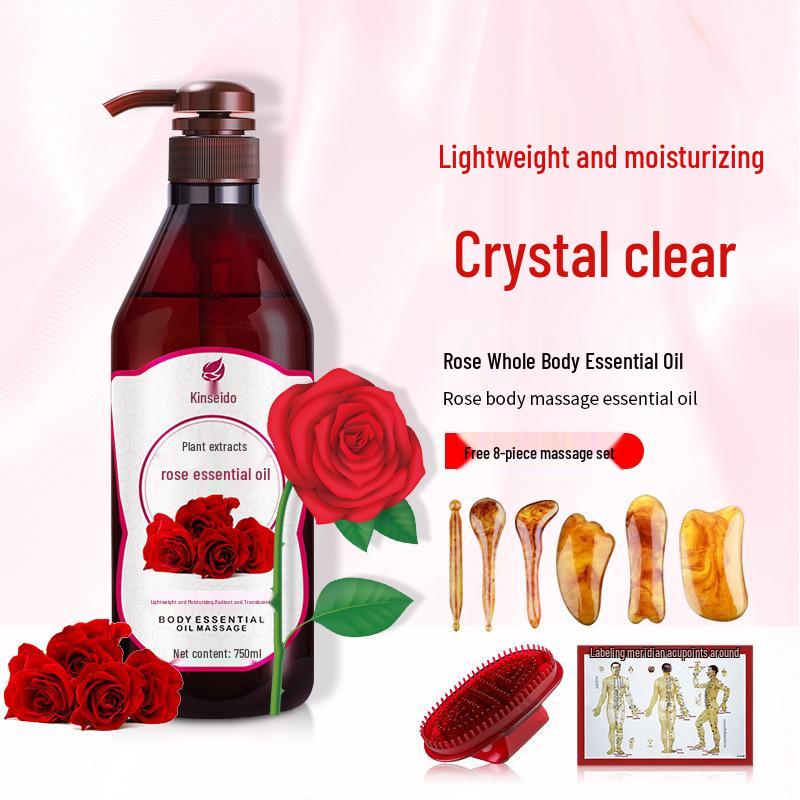 Rožių ir alyvuogių masažinis eterinis aliejus - 750 ml Naudojimui meridianų grožio salone, praturtintas senu imbieru