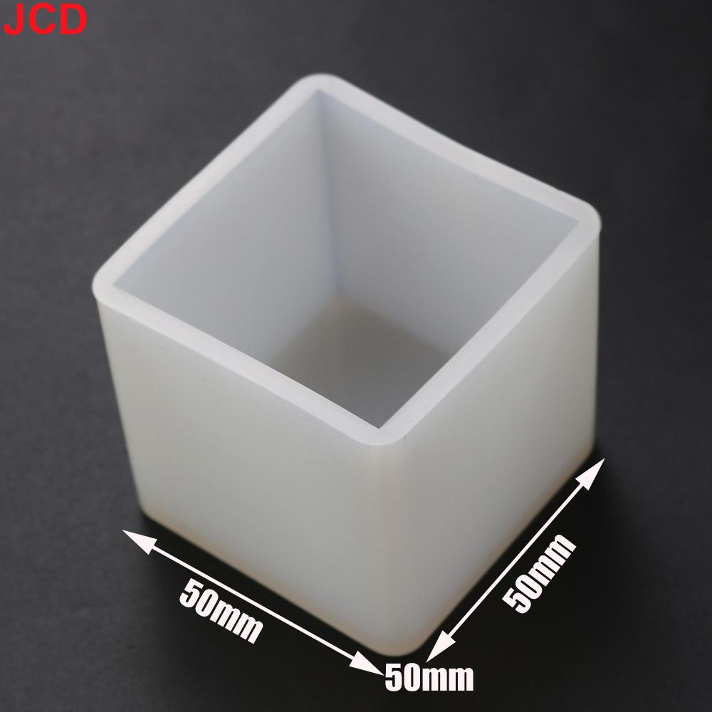 JCD 1pcs DIY Silicone Pendant Mold Jewelry Making Cube UV Epoxy Resin Mold Casting Mould Craft Jewelry Tools New