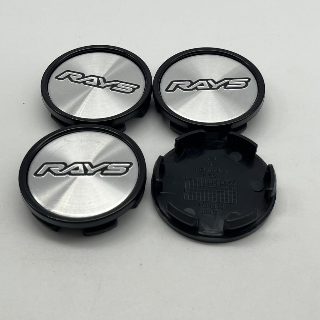 4pcs/Set High-Quality New 58mm K58mm For RAYS Emblem Logo Car Wheel Center Hub Caps Auto Replaces Styling Decoration Accessories