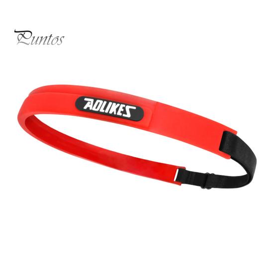 

Спортивная повязка на голову для мужчин и женщин, тонкая эластичная повязка на голову для тренировок с регулируемой пряжкой, повязка на голову для бега и футбола красный