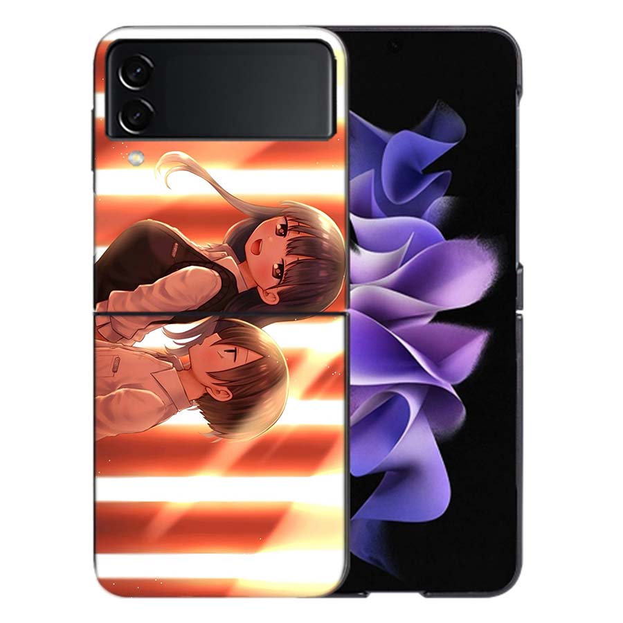 Yamada Anna Coque For Samsung Z Flip7 6 Galaxy Case Shockproof Z Flip5 Z Flip3 4 5G Hard Cover Phone TPU PC Hard Funda