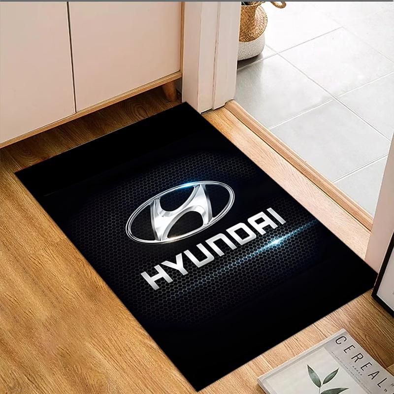 1PC Hyun-dai Motor Carpet Floor mat, Anti-slip mat Chair rug For livingroom,Bedroom, doormat home decor Gift Christmas Gifts