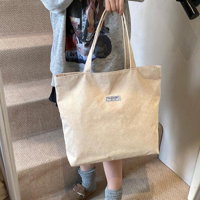 Women's Bag Corduroy Large-capacity Tote Bag Women's New Shoulder Bag Underarm Bag Handbag