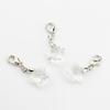 Popular Alloy Earrings Accessories Colorful Five-Pointed Star Pendant Keychain Lobster Clasp Keyring Bag Accessory