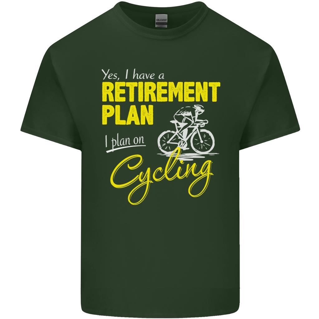 Cycling RetireUnisext Plan Cyclist Funny Unisexs Light Cotton TShirt