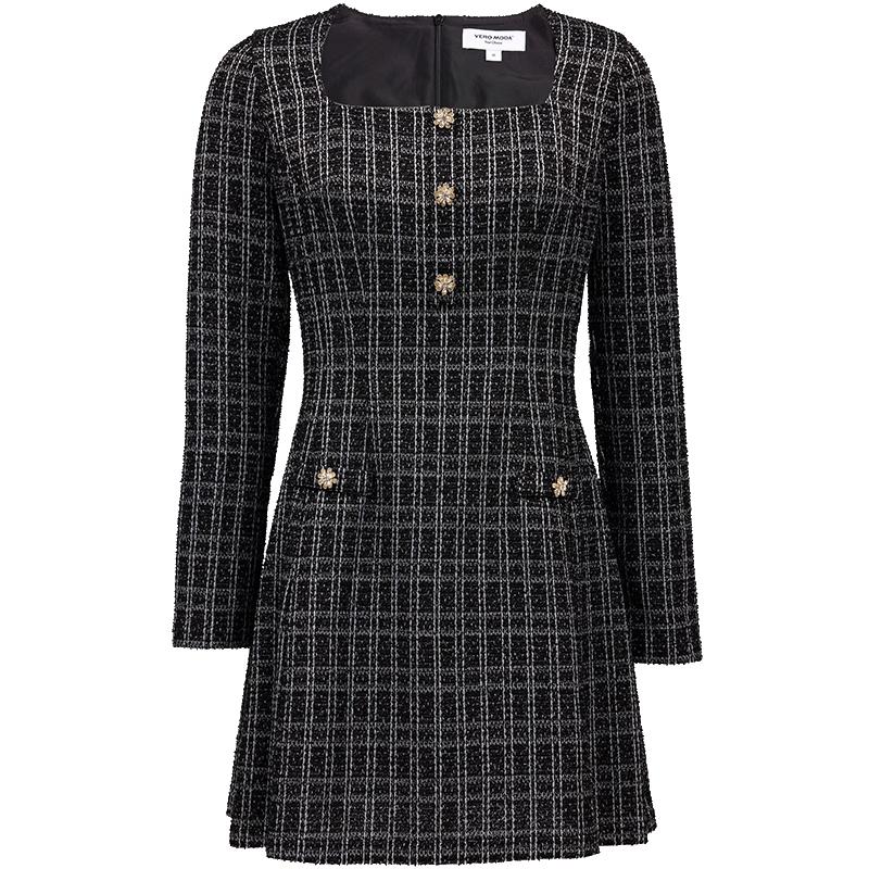 

VEROMODA Wool Blend Sequin Square-Neck Mini Dress M