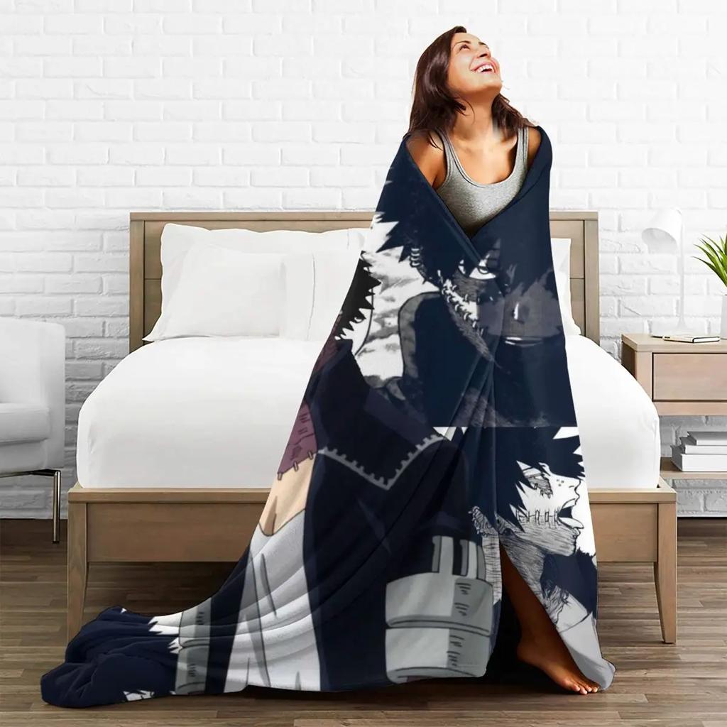 Anime Velvet Throw Blankets My Hero Academia Hone Nuki Juzo Blanket for Sofa Car Super Soft Bed Rug