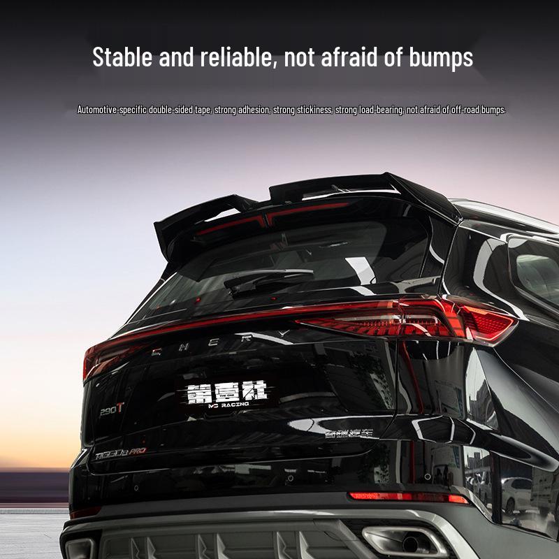 Tiggo 8 Pro/8 Plus Max Rear Spoiler MC Diffuser, Gloss Black.