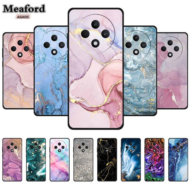 Luxury Marble Phone Case for Oppo Reno 12F 4G 5G Coque Bumper Funda Oppo Reno 12 FS F27 Color Shield Soft Silicone Back Cover