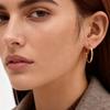 Minimalist Round Hoop Earrings for Women Stainless Steel Geometric Earrings Hip Pop Fashion Jewelry Gift