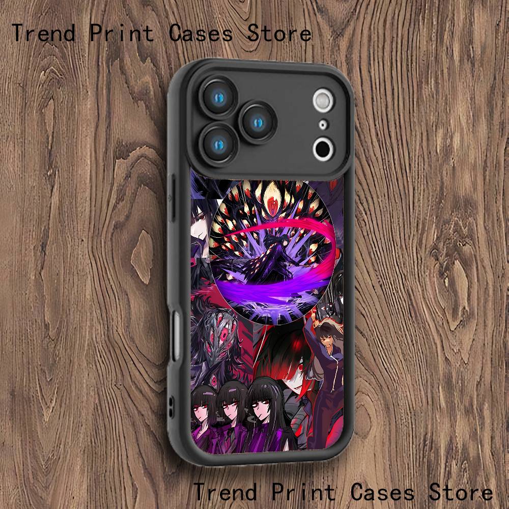 L-Limbus C-Company Ryoshu Phone Case For iPhone 17,16,15,14,13,12,11,Pro,Max,Plus,X,XS,SE4,E,Mini Black Thickened border Case