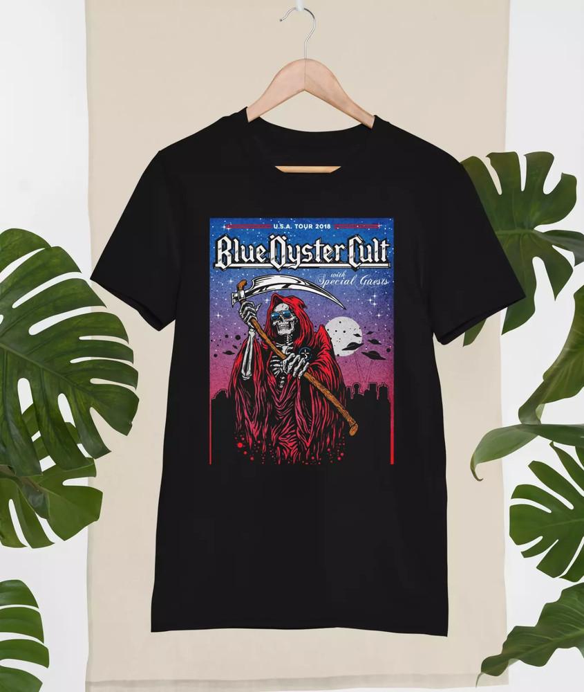 Blue Oyster Cult Concert USA tour 2018 T Shirt Full Size S-5XL Unisex T-Shirt XXXXL