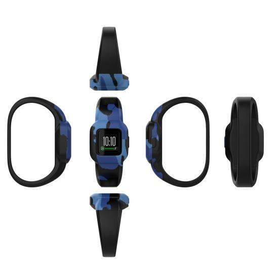 Watch Band Waterproof Soft Silicone Printing Wrist Strap Replacement for Garmin Fit JR3/Vivofit Jr.3