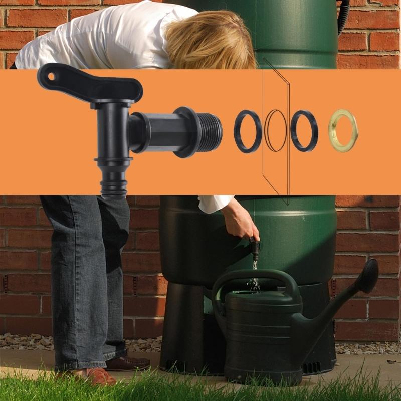 2 szt. 3/4 cala Kran do beczki na deszczówkę Kran do zbiorników wodnych Ogrodowy Kran zamienny Kran wodny z mosiarną posiadą Złącze węża do zbiornika wody Części