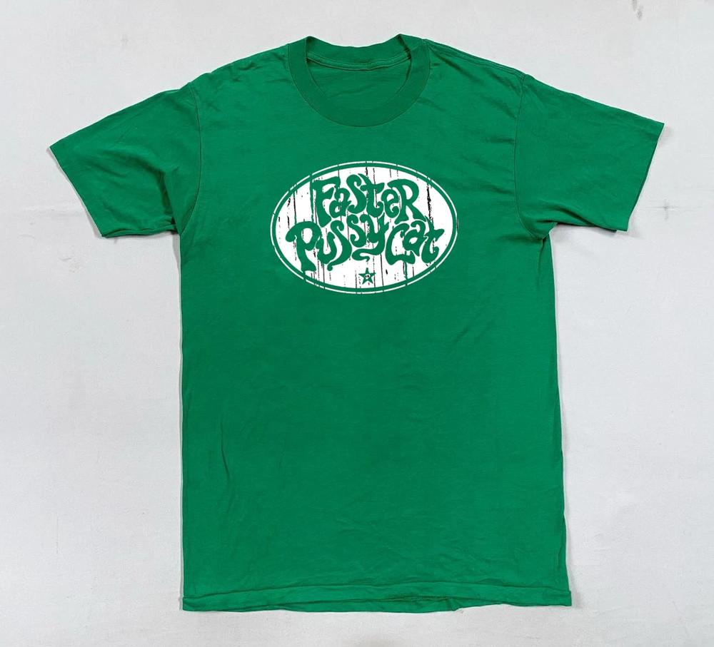 Hot! Faster Pussycat Band Logo Cotton Green Unisex T Shirt S-5XL SE921 Unisex T-Shirt S