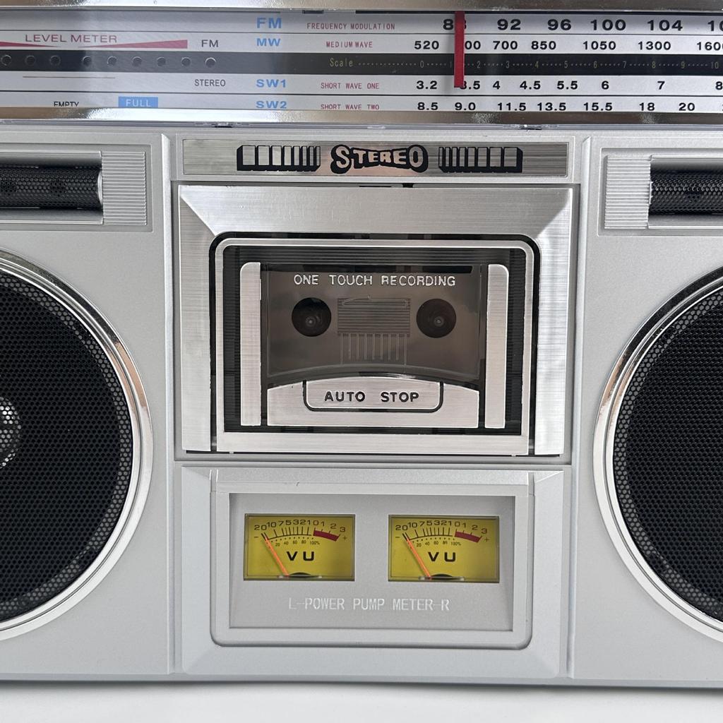 Retro Cassette Player & FM Bluetooth Speaker - Nostalgic Stereo Recorder for Outdoors