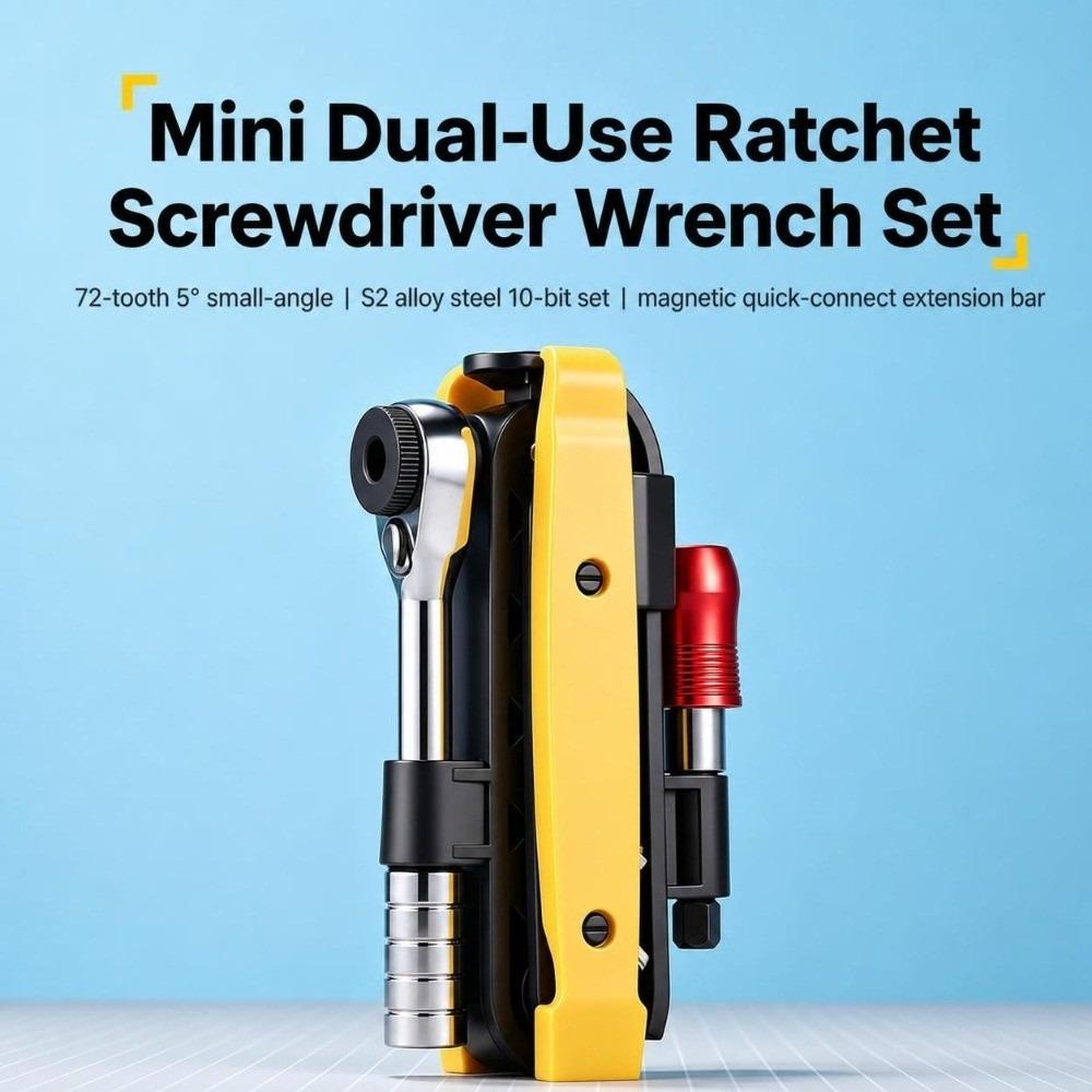16 In 1 Portable Service Kit Dual Turn Ratchet Wrench Portable Bike Repair Tool Daily Bike Adjust