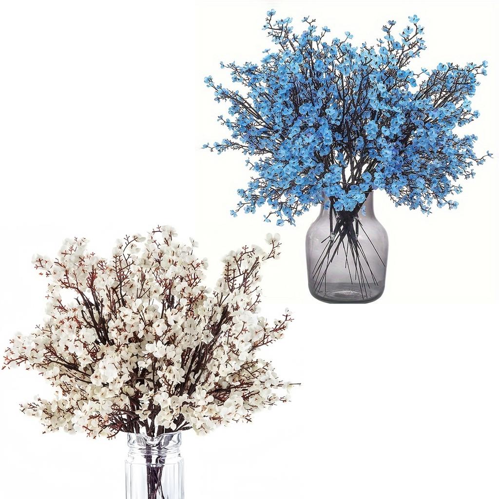 A Set Of 15 Pcs Artificial Baby's Breath Flowers For Home Decoration And Flower Arrangement