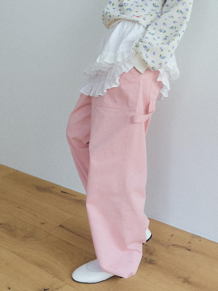 Moeojyudeu Kiki Cargo Pants Pink
