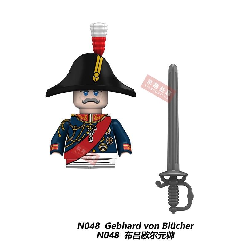 Military affairs Napoleon French Cuirassier Dragoon Building Blocks Model Bricks mini Action toy Figures Toy gift for children