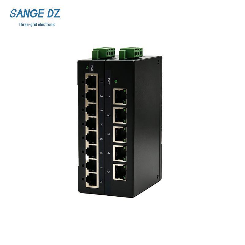Industrial Gigabit Switch with 2K/4K Address Table: 5-Port/8-Port Plug & Play Network Splitter Hub