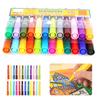 Marker Set Double Headed 24 Color Oily Marker Multipurpose Plastic Student Painting Tools