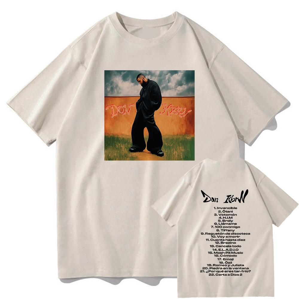 2025 Summer  Album DON KBRN Tshirt Eladio Carrión Fashion Men and Women Clothing Harajuku Summer Graphic T Shirts for Fans Gifts