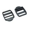 5 Teile/paket Leiter Schloss Schieber Kunststoff Schnallen Rucksack Gurte Schwarz Gurtband 2cm, 2,5 cm, 3,2 cm, 3,8 cm