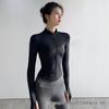 Autumn & Winter Women's Zipper Slim-Fit Yoga Top: Butt-Lifting, Body-Shaping, Sun Protection & Quick-Drying