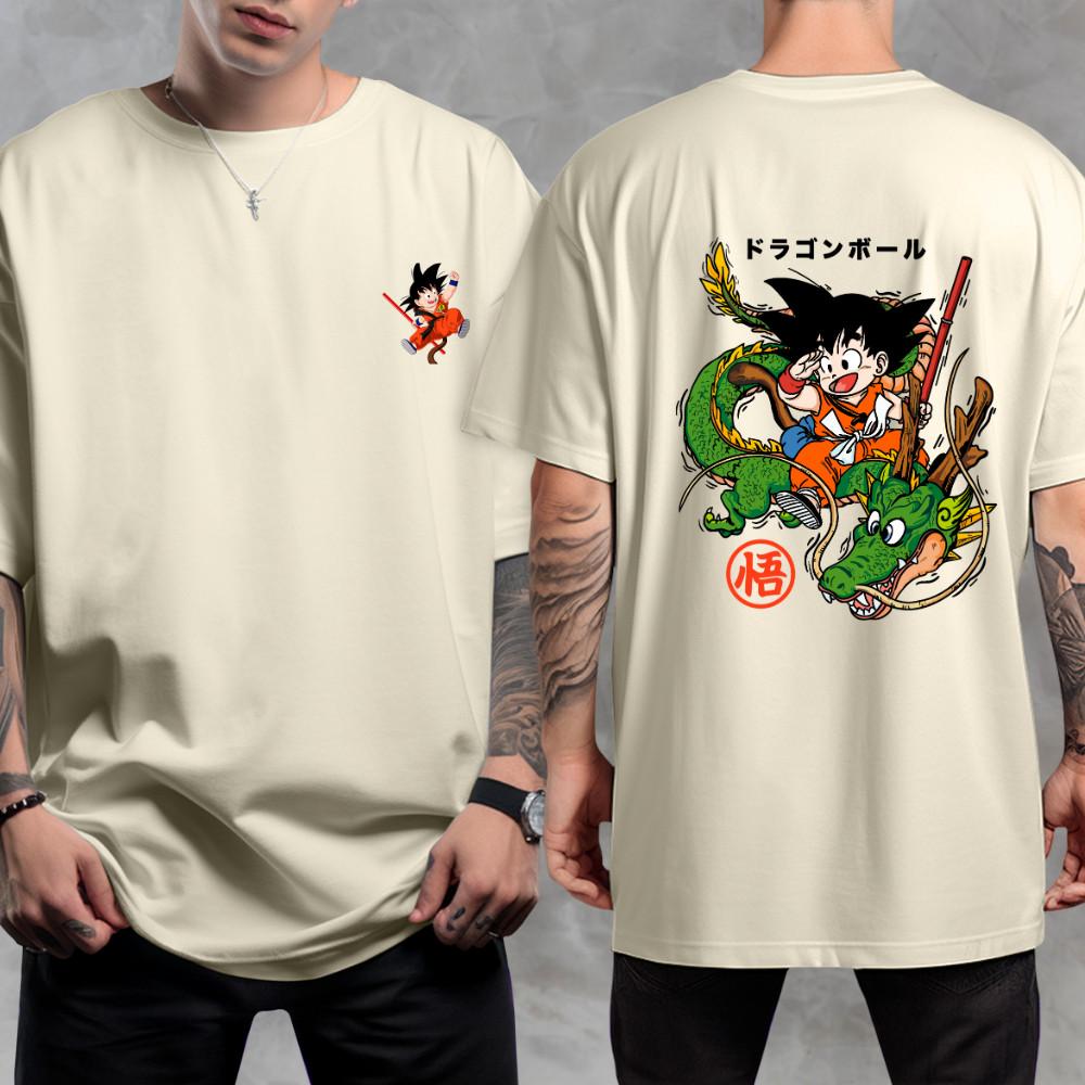 

Dragon Ball Sun Wukong Animation Summer T-Shirt Casual Sports Fitness Loose Oversized Comfortable Cotton Short Sleeve Men Women S