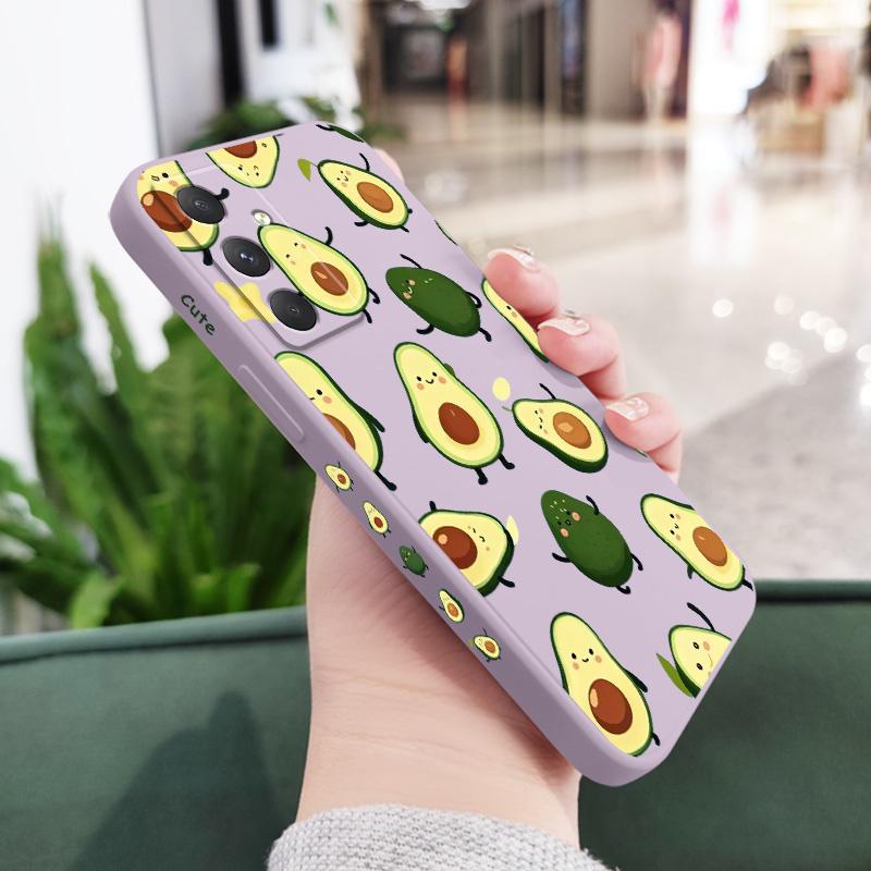 Swinging Avocado Phone Case For Samsung Galaxy A17 A07 A56 A36 A26 A16 A06 A55 A35 A25 A15 A05 A54 A34 A24 A14 A04 Silicone Cove