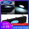 New 2026 Car Sticker Auto Accessories Car Front Hood Grille Logo LED Light For Ford Fiesta Ranger Focus Kuga Mustang MAX Transit