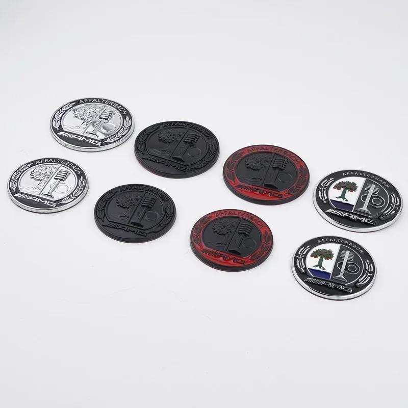 Gorąca Naklejka Samochodowa 57mm 65mm Metalowe Logo 3D Drzewo Jabłoni Emblemat AMG Naklejka na Tylny Boczny Słupek C Samochodu dla Mercedes Benz A C E GLA GLC GLE G
