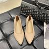 Korean Version of Women's Professional Work Shoes, Fashionable Pointed-toed Low-heeled Bag-toed Shoes, Solid Color, Light-mouthed, Lazy, One-pedal