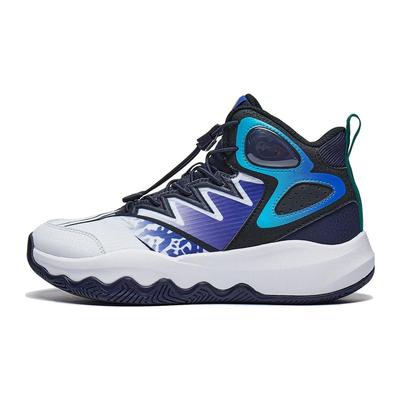 Li Ning Primary 3.0 V2 High-Top Basketball Shoes Kids Sneaker Black White Blue YKBT074-7