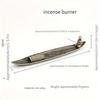 Traditional Boat-Shaped Metal Incense Burner with Rowing Figurine for Festive Occasions