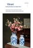 Blue & White Hand-Painted Porcelain Vase: Elegant Ceramic Ornament for Living Room or Entryway.