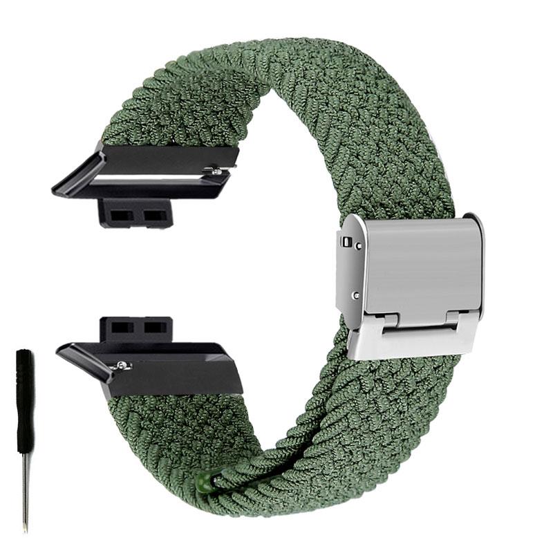 Nylon Strap For Correa Huawei Watch Nylon Braided Elastic Solo Loop For Huawei Watch Fit Strap Adjustable Woven Straps Bracelet 3