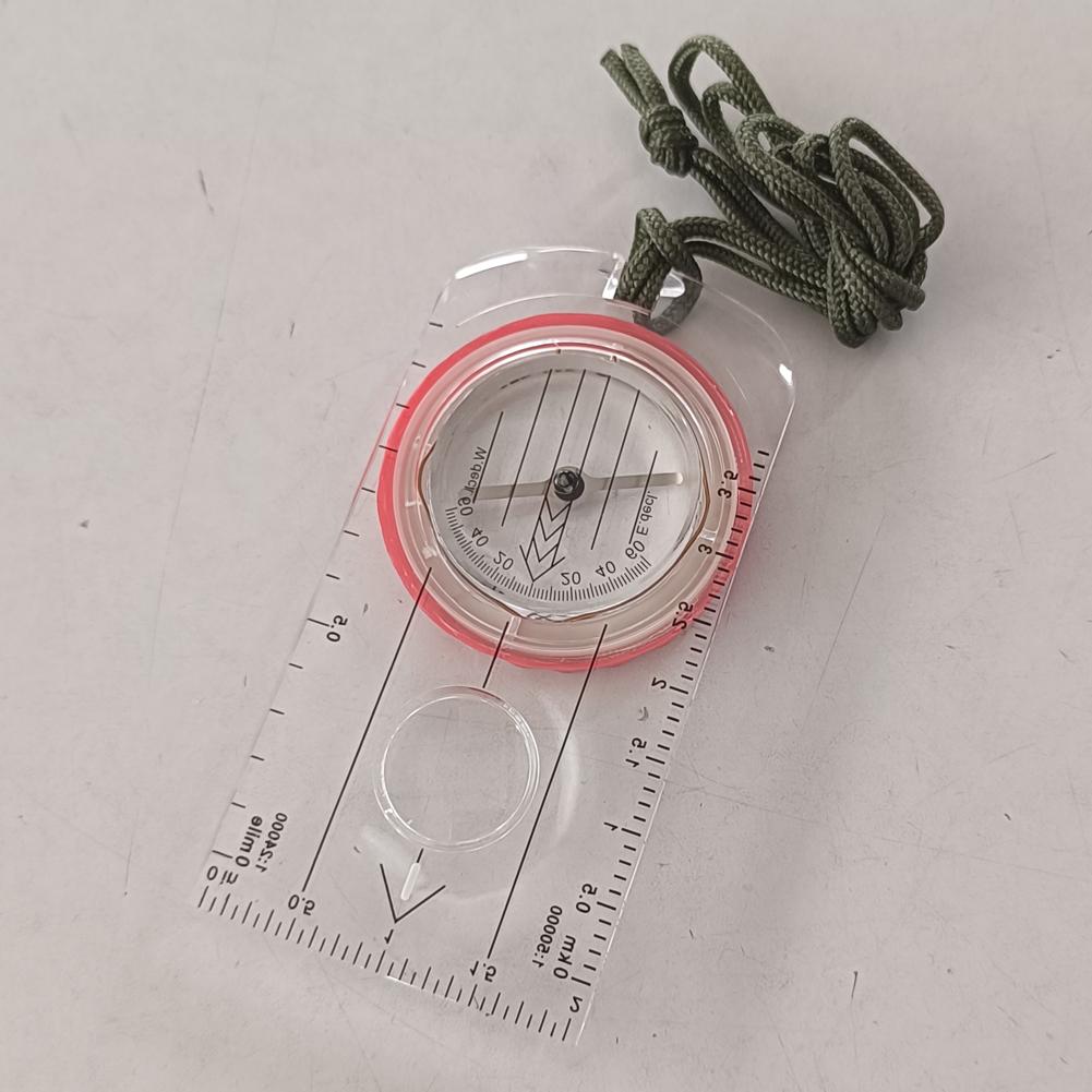 Luminous Compass for Expedition Shockproof Outdoor Adventure Warehouse Compass High Accuracy Multifunctional for Hiking Survival