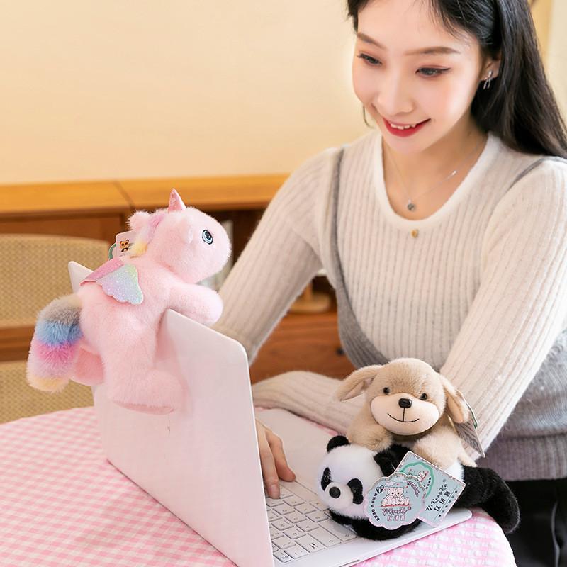 Highland White West Terrier Plush Toy Adorable Dinosaur Cat Like Doll Kids Gift