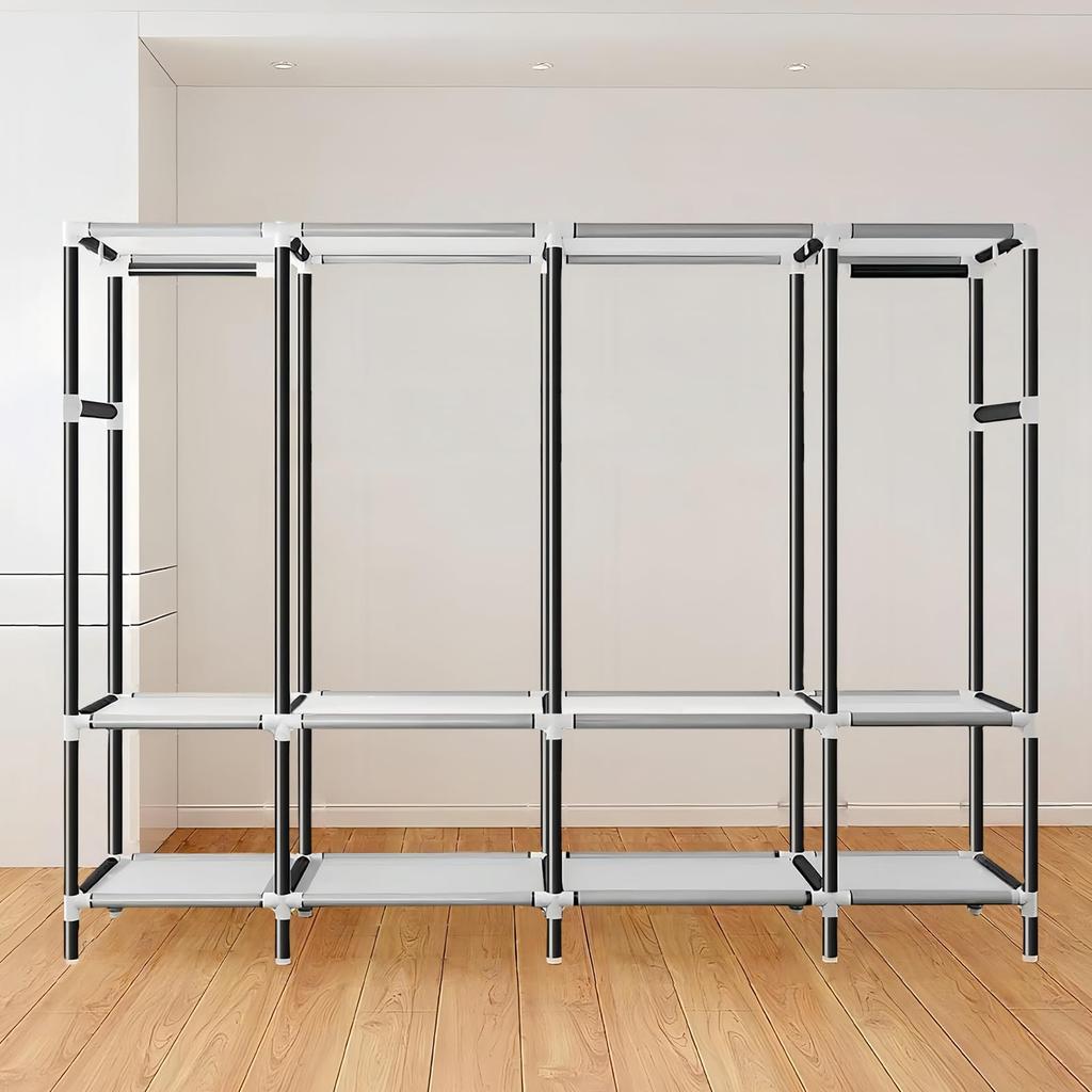 FNRPQB Wardrobe with Large Easy To Hanger Clothing Storage Space Stain Durable Clothes Width 200 X Depth 45 X Height 170 Japanese Instruction Manual