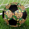 1 pz Pallone da Calcio Nazionale del Brasile Taglia 5 Pallone da Calcetto Indoor alla Moda Colorato Gioco per il Cortile - Ottimo Regalo per i Fan dello Sport HE9