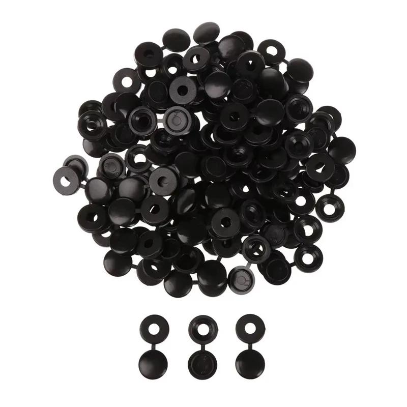 

50 шт./пакет практичный шарнирный пластиковый винт складной защелкивающийся защитный колпачок кнопка гайки крышка болты защита мебель декор