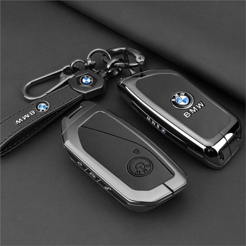 AABR1 Car Key Cover Case Protect Keyless Key Bag Shell For BMW i7 X7 G07 LCI iX I20 X1 U11 7 Series G70 G09 XM U06G81 M3 2023 stickers